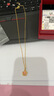 周六福（ZLF）  黄金项链女款足金999单子母链简约素链 计价 45cm-3.34g 实拍图