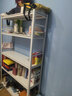 唐辑书架书柜 学生家用落地置物架铁艺图书架子 白色五层100*30*160 实拍图