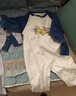 舒贝怡2件装婴儿衣服满月新生儿连体衣周岁宝宝爬服春夏纯棉哈衣藏青73 实拍图