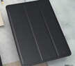 毕亚兹适用2018/17款iPad Air2/1保护套 9.7英寸苹果平板电脑保护壳 全包智能休眠三折支撑 PB13-金刚黑 实拍图