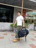 361°旅行包男超大容量干湿分离手提轻便出差行李包可双肩健身包斜挎包 黑色【40L 可登机免托运】 实拍图