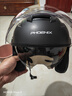 凤凰（Phoenix）新国标A类3C认证电动车摩托车头盔双镜片防雾防风保暖哑黑 男女四季通用电瓶车3/4半盔冬季安全帽 实拍图