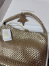 ECODAY编织托特包通勤包女包大容量单肩手提包送女友生日礼物 My dear friend-B007X 香槟金 大号 实拍图
