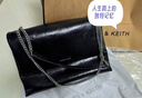 CHARLES&KEITH子母链条大容量流浪包托特包单肩斜挎包女包礼物CK2-40671449 【L号】Black黑色 L 实拍图