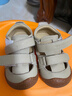 小羊沃利woollykids小羊沃利澳洲真皮男女童包头学步鞋防滑魔术贴宝宝凉鞋 燕麦色 19 码 内长13.0cm适合脚长12.1-12.5cm 实拍图