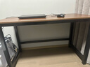 新颜值主义电脑桌电竞桌实木书桌家用台式办公桌学习桌写字桌工作台长条桌子 120*60CM【40MM碳钢腿】胡桃色 实拍图