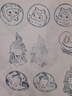 旗牌（Shachihata）Artline 和风自然色防水彩色手指画橡皮章速干手帐油性可爱印台印泥 舛花色 HAC-1L-CBL 实拍图