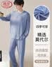 浪莎睡衣男莫代尔凉感春秋季长袖长裤套装圆领宽松大码家居服两件套 实拍图