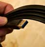 山泽USB3.0高速传输数据延长线1.5米 公对母AM/AF数据连接线 U盘鼠标键盘加长线 扁平黑色AP-318 实拍图