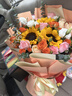 馨仪母亲节鲜花速递玫瑰向日葵康乃馨花束生日礼物全国同城配送 向日葵香槟混搭花束 实拍图
