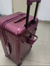 大嘴猴（paul frank）超大容量行李箱女拉链密码拉杆箱网红男轻音万向轮旅行箱学生皮箱 波尔多红/加大加宽/抑菌款 24英寸 实拍图