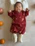 优奇新生儿满月连体衣婴儿哈衣春秋纯棉初生和尚服爬服男女宝宝内衣 实拍图