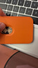 Smorss 适用苹果MagSafe磁吸卡包通用iPhone17-12系列手机背贴卡套公交地铁门禁购物卡袋手机壳卡包橙色 实拍图