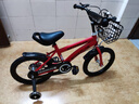 【京东物流】儿童自行车12-14-18寸童车3-5-8岁男女孩脚踏单车 16寸 标配中国红 实拍图
