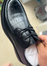 意尔康男鞋舒适套脚商务休闲皮鞋一脚蹬软底爸爸鞋 96343W 黑色43 实拍图