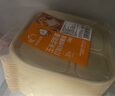 云蕾一次性饭盒加厚玉米淀粉微波餐盒带盖打包快餐便当盒4格*10套 实拍图