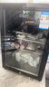 先科（SAST）冰吧冷藏柜 欧式恒温红酒柜办公室酒店家用电冰箱迷你小型单门电竞茶叶保鲜柜展示留样饮料药品柜 100T 黑（冷藏+微冷冻+蓝光灯+带锁） 实拍图