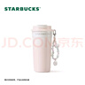 星巴克（Starbucks）粉白渐变双饮口不锈钢咖啡杯470ml保温保冷水杯杯子男女神礼物 实拍图