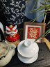 亮丽方4英寸咖啡色相框 桌面摆台 小相框 立体画 个性礼品 生日礼物 桌面小摆件 木制相框 喜乐常在+咖啡色相框 实拍图