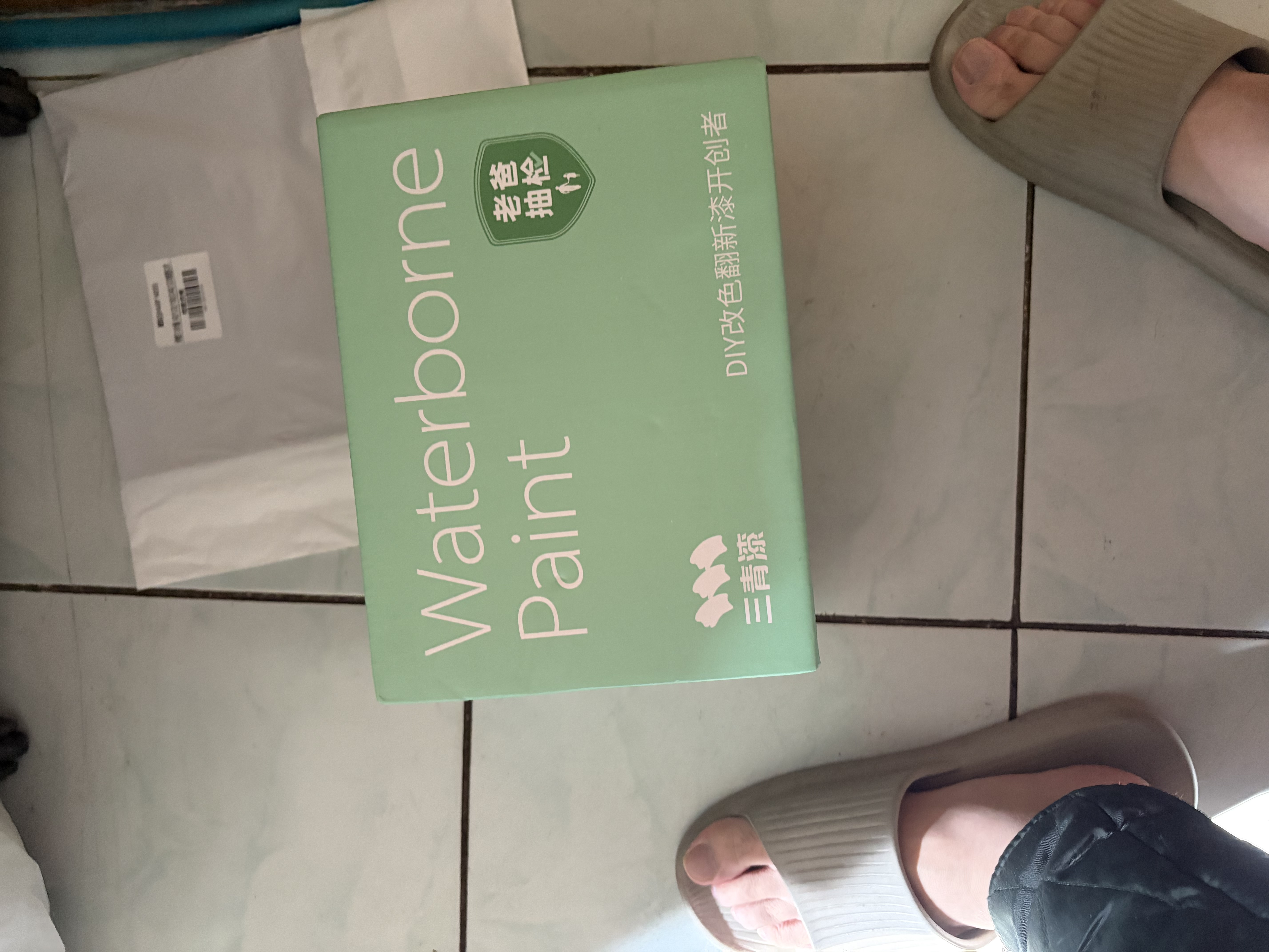三青水性木器漆实木门窗家具翻新木纹漆木用油漆仿古半透明红檀色1KG 实拍图