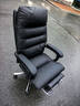 顾全老板椅可躺办公椅家用工学椅午休转椅电脑椅子C533黑皮 实拍图