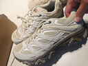 迈乐（Merrell）官方店男女款户外登山徒步鞋减震MOAB 3迈越者轻量防滑耐磨透气 J035883白灰米（男款） 44 实拍图