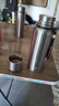 保温杯男士316不锈钢全钢保温壶便携泡茶杯大容量茶水分离水杯子 钢本色1000ml[茶水分离/喝水盖] 实拍图