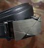 波斯丹顿（BOSTANTEN）男士皮带条自动扣牛皮裤腰带潮流正装裤带生日礼物黑色 实拍图