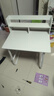 悦美妙电脑桌台式学生简易书桌书柜书架一体写字桌子家用办公学习桌 【单桌款】暖白色80*60cm 实拍图