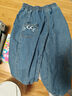 ASK JUNIOR【立体猫耳朵】儿童裤子26春女童水洗牛仔裤小童束脚裤长裤 实拍图