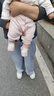 童泰（TONGTAI）婴儿连体衣夏薄款纯棉男女宝宝衣服无骨哈衣提花爬服粉色80cm 实拍图