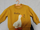 嘟嘟家宝宝卫衣套装春装儿童两件套春款男童运动套装女童 黄底白鹅 80 实拍图
