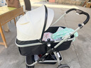 纽贝耳newber婴儿车 婴儿推车儿童 婴儿车0-3岁用 折叠可坐可躺带减震 黑白+安全座椅 实拍图