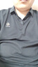 皮尔卡丹（pierre cardin）长袖T恤男春秋季半袖上衣商务休闲假两件打底衫翻领 深灰色 3XL 实拍图