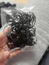 橡皮筋女扎头发加粗加厚发圈一次性高弹力耐用黑色胶圈小头绳大人弹力小皮筋 一次性小皮筋-经典款-黑-500根-袋装 实拍图