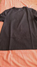 布先生春夏季短袖T恤男士纯棉小白T纯色内搭打底衫 黑色 L(175) 实拍图