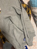 ICH MODE美式摇粒绒开衫卫衣外套男女同款春秋新款宽松连帽上衣 浅灰色 S 实拍图