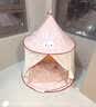 小斑鸠（little dove）儿童帐篷室内游戏屋/蒙古包玩具礼物 粉色兔子(含棉垫+抱枕*2) 实拍图