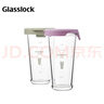 GLASSLOCK玻璃杯进口带盖大容量男女夏季高颜值冷萃杯吸管刻度杯绿色450ml  实拍图