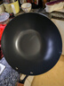 三禾炒锅不粘锅0涂层铁锅炒菜锅炒锅不锈燃气专用黑色平底京东限定 实拍图