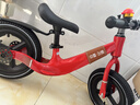 飞鸽儿童平衡车1-3-6岁男女小孩滑行无脚踏自行车宝宝两轮滑步车礼物 12寸镁合金一体充气轮【中国红】 实拍图