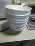京东京造 碗盘餐具整套 碗具套装乔迁之喜陶瓷 纯白骨瓷 饭碗4.5英寸*6 实拍图