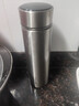 炊大皇保温杯 316L不锈钢茶水分离男女商务便携水杯 钢本色 490ml 实拍图
