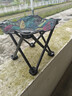 椅子板凳小椅子户外钓椅马扎钓鱼便捷多功能超轻四角凳子马扎 枫叶蓝色【ABC增加承重】 实拍图