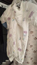 童泰新生婴儿衣服连体衣秋冬加厚夹棉初生宝宝蝴蝶衣爬服 紫色 59cm 实拍图