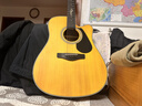BROOK 布洛克v12吉他单板民谣吉他面单木吉他初学者乐器 41英寸复古色缺角V12G-DCM 实拍图