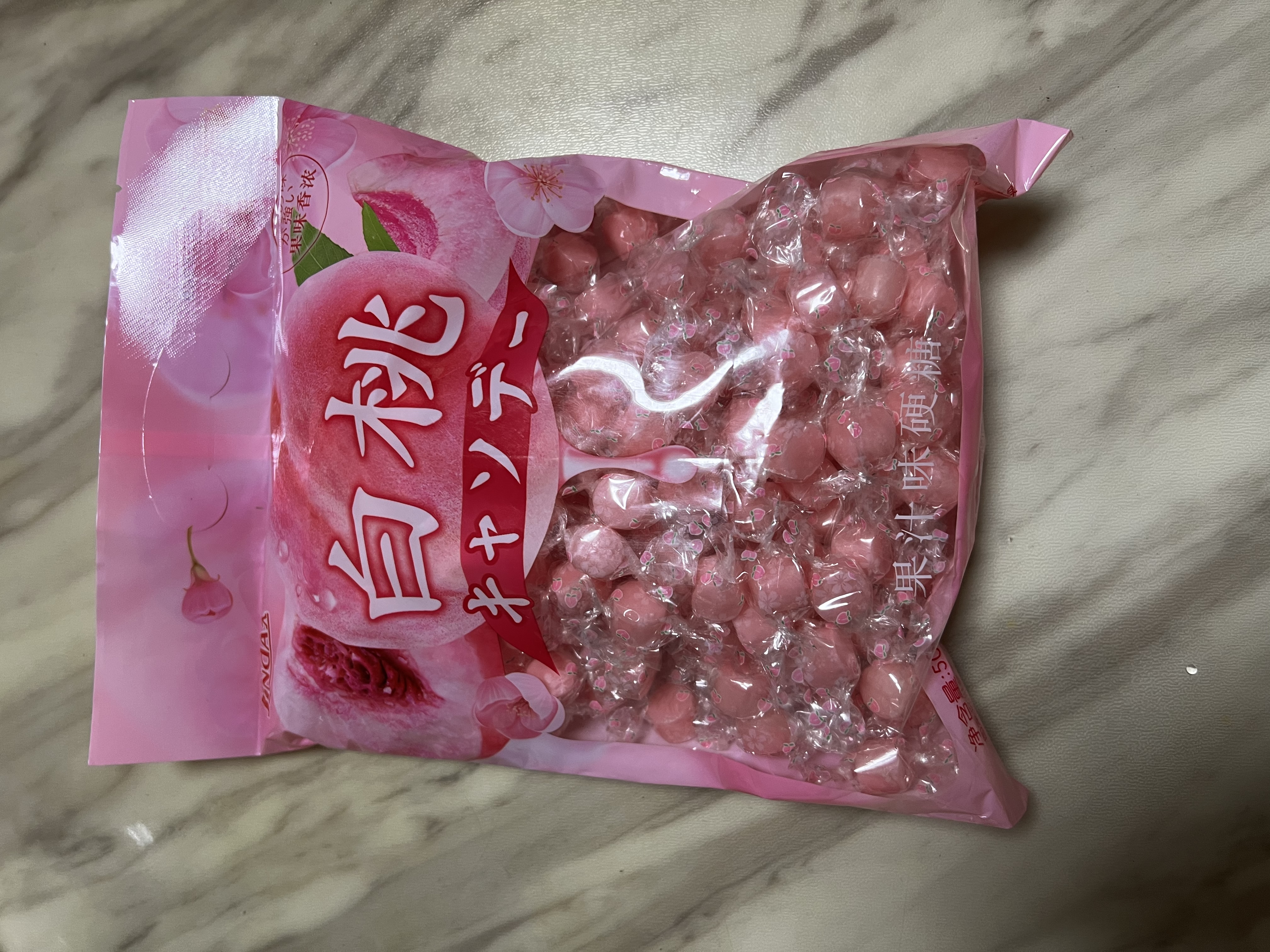 锦大白桃味水果糖 500g 糖果 喜糖 硬糖 婚庆婚礼糖 教师节礼物 零食 实拍图