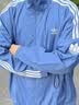 adidas休闲简约三条纹梭织立领夹克外套男装秋季阿迪达斯三叶草   深蓝(推荐选大一码)   L 实拍图