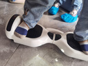 领盟电动儿童礼物智能平衡车6-12岁体感车10岁到15岁腿控两轮代步 7吋高配白【蓝牙+跑灯+炫光+杆】 实拍图