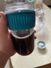 乐扣乐扣（LOCK&LOCK）咖啡杯耐热玻璃水杯子男女学生便携式双饮吸管杯随手杯500ML绿色 实拍图